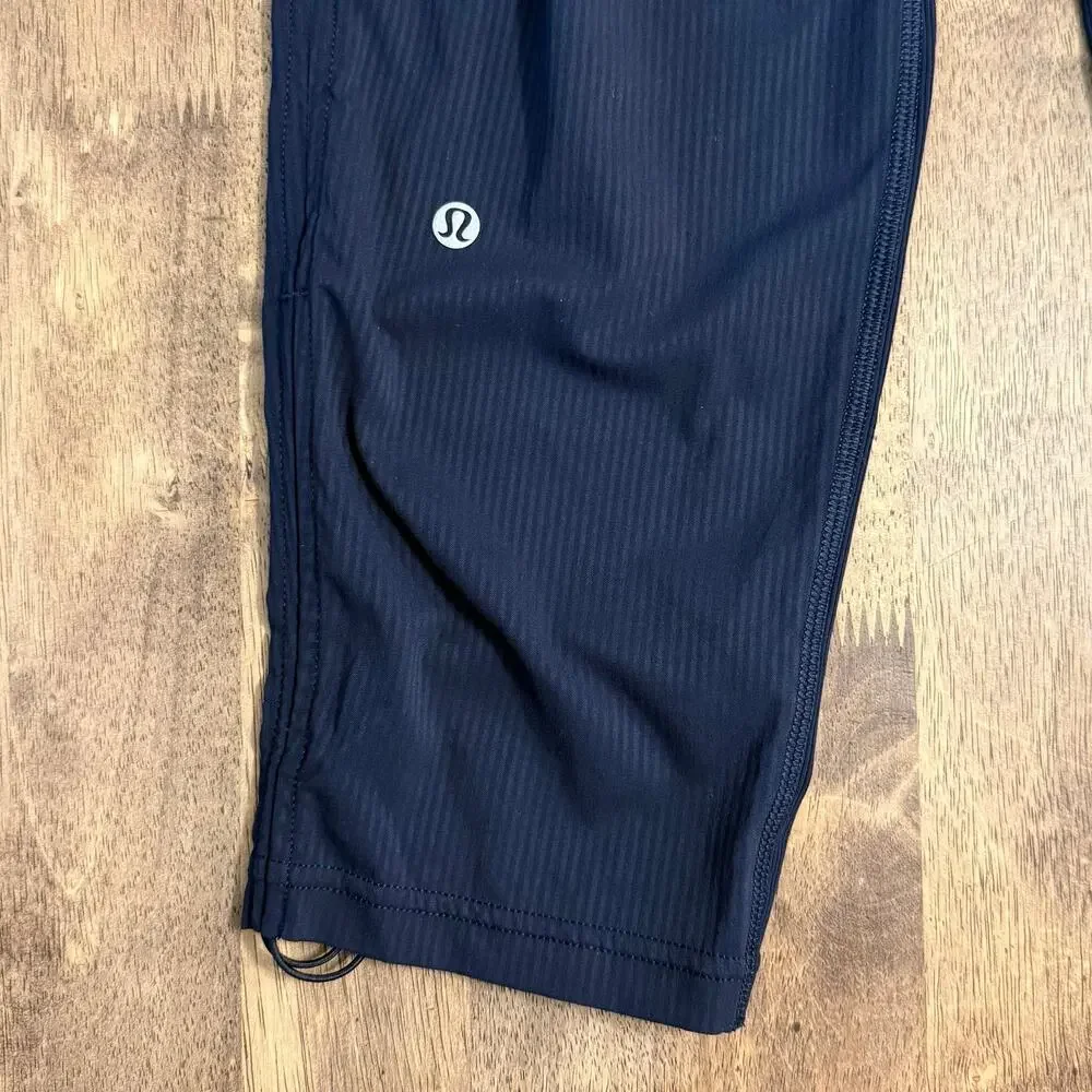 Lululemon Dance Studio Crop Mid Rise Pant 25” On The Move Athleisure Navy Size 2